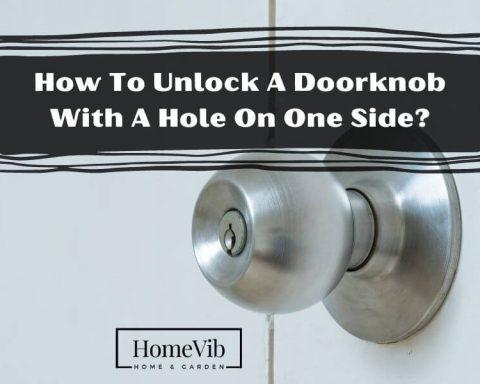 How To Unlock A Doorknob With A Hole On One Side?