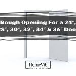 Rough opening for 24, 28, 30, 32, 34 & 36 inch door - Civil Sir