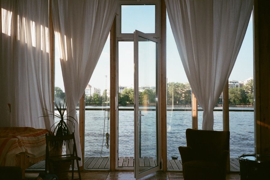 curtains to cover glass doors for privacy