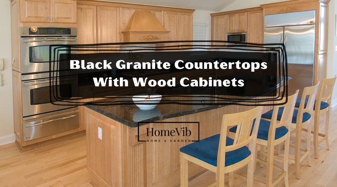 Black Granite Countertops With Wood Cabinets