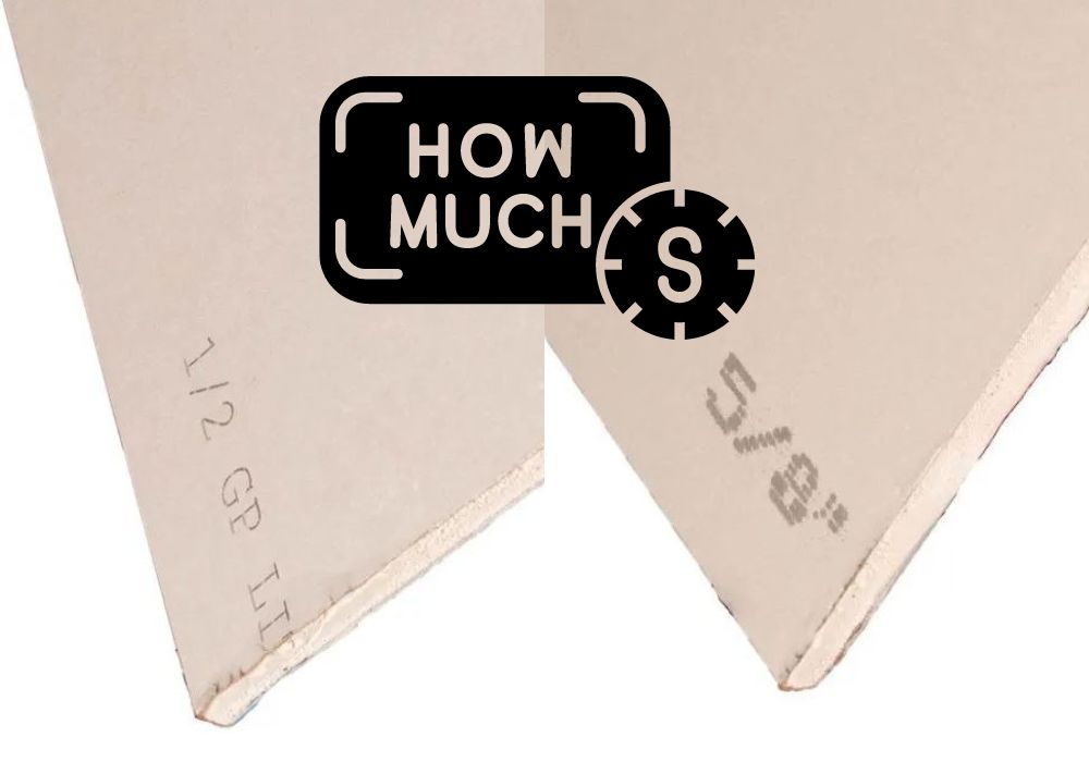 Cost Differences Between 1-2'' And 5-8'' Drywall