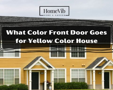 What Color Front Door Goes for Yellow Color House?