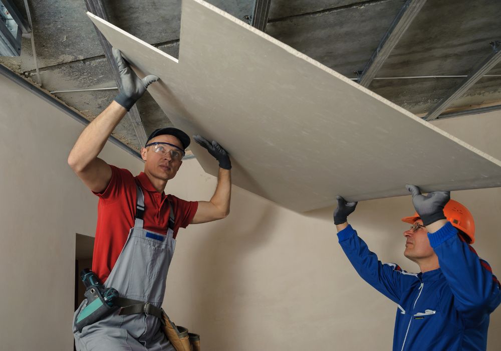 drywall panels are typically used for interior walls and ceilings