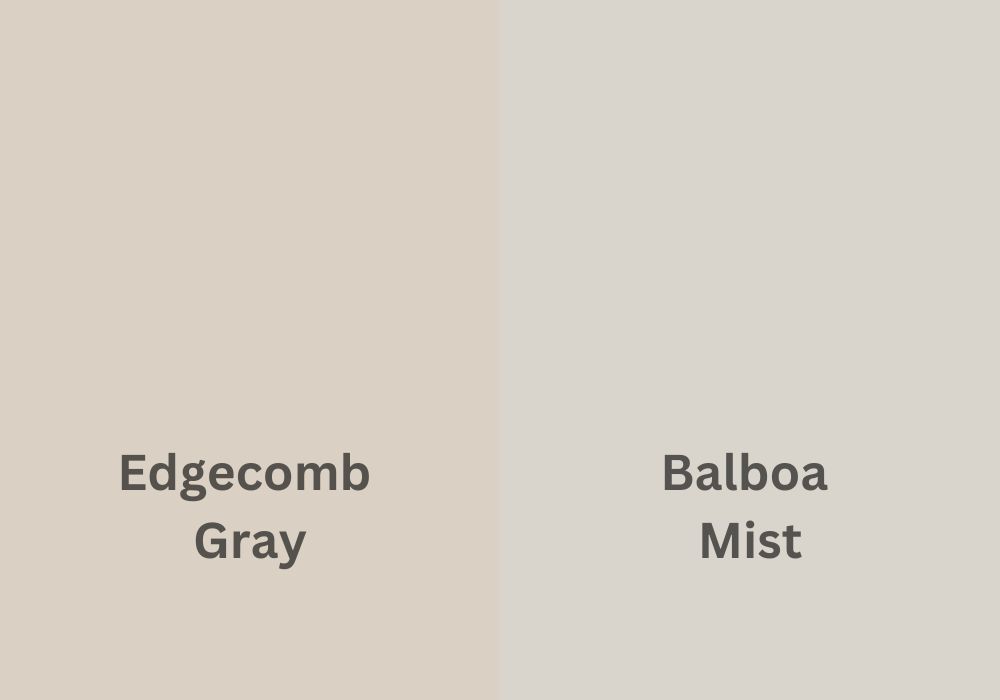 How Does Balboa Mist Compare To Edgecomb Gray?