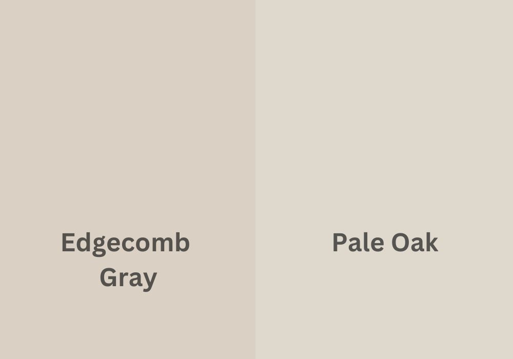 Is Edgecomb Gray Darker Than Pale Oak?