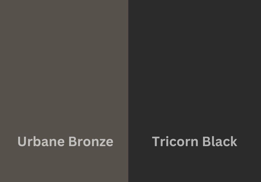 Urbane Bronze vs Tricorn Black