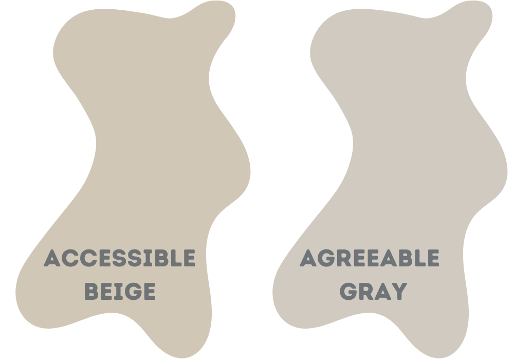 What Is the Difference Between Agreeable Gray And Accessible Beige Colors?