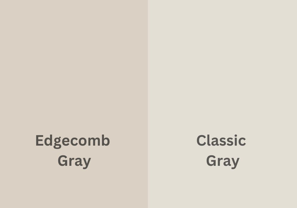 What Is the Difference Between Edgecomb And Classic Gray?