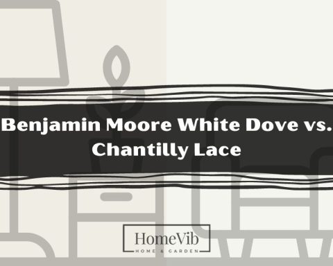 Benjamin Moore White Dove vs. Chantilly Lace