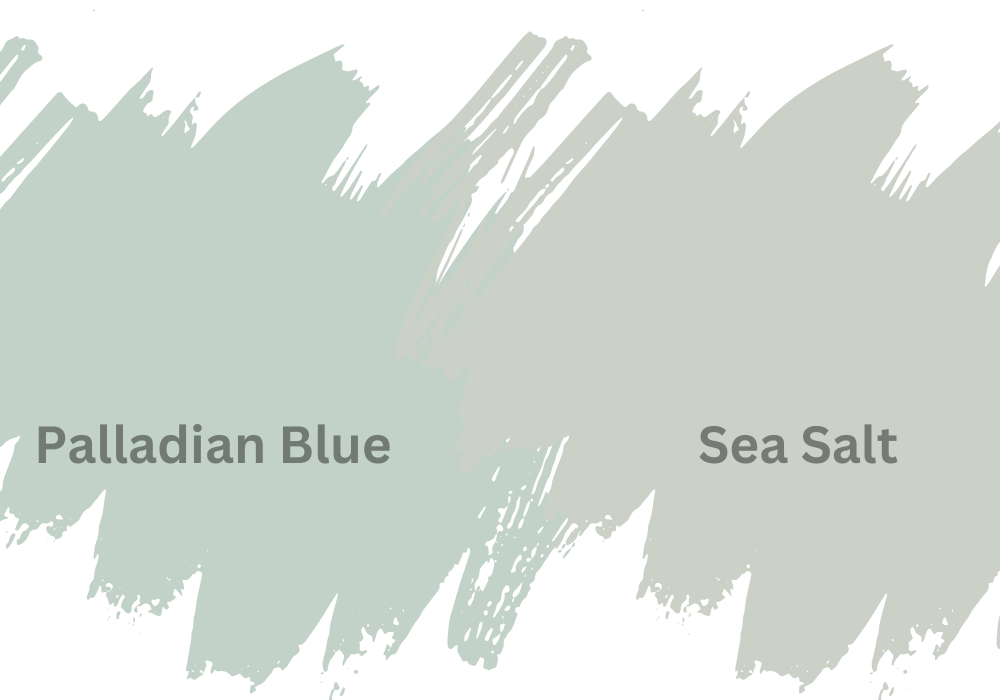 Palladian Blue vs. Sea Salt