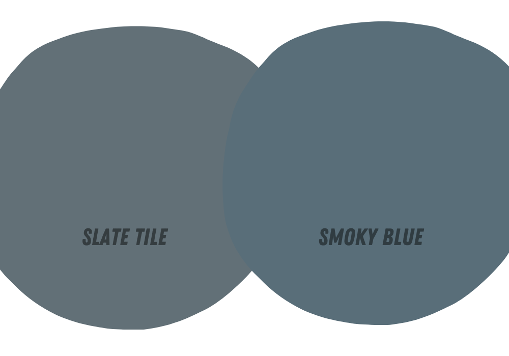 Sherwin Williams Slate Tile Vs. Smoky Blue