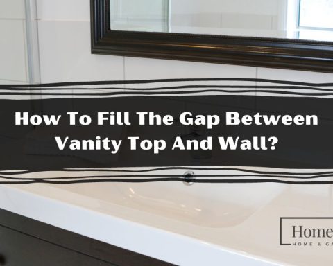 How To Fill The Gap Between Vanity Top And Wall?