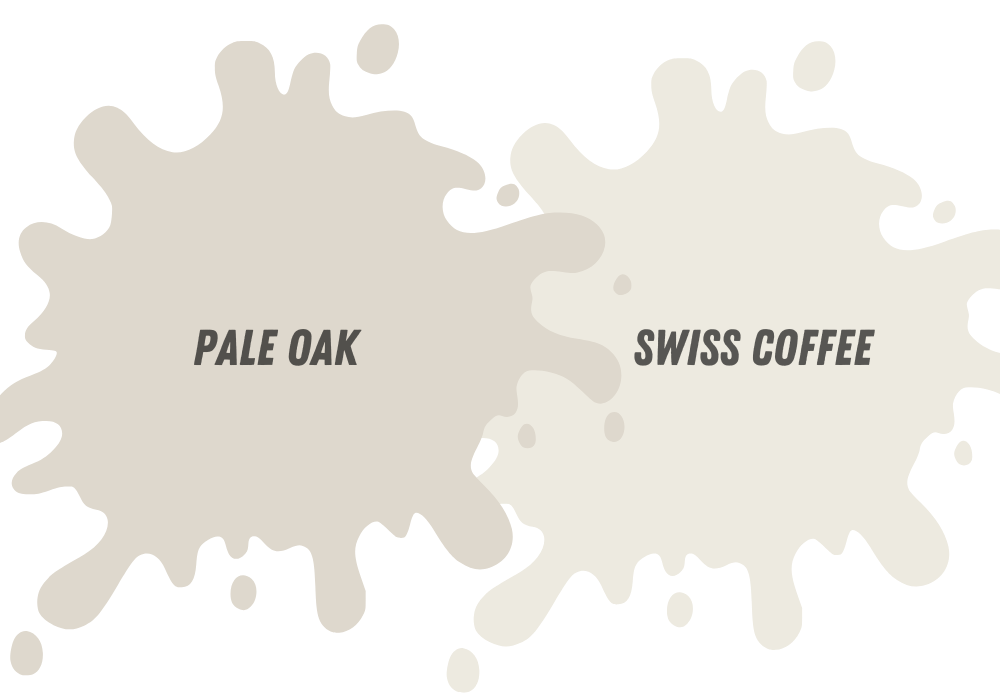Is Pale Oak Darker Than Swiss Coffee?