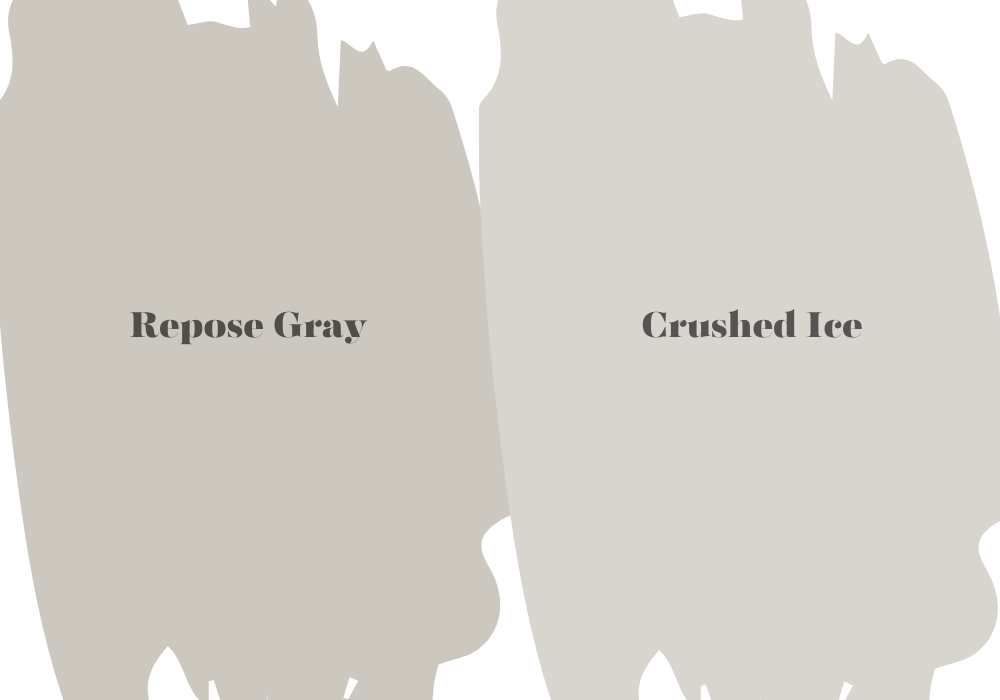 What Is The Difference Between Repose Gray And Crushed Ice?