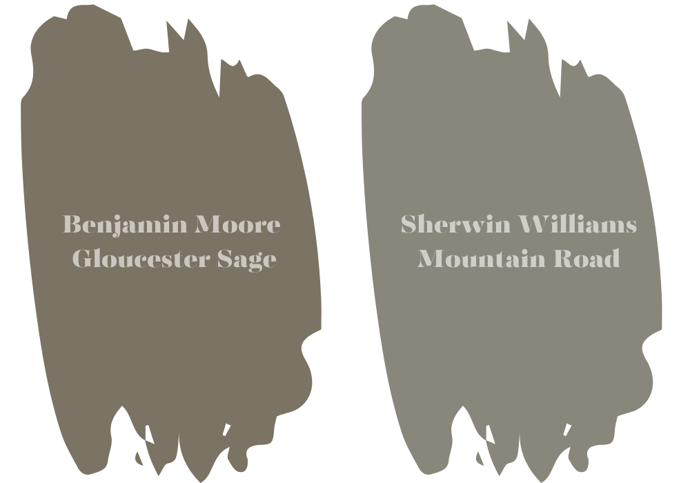 What Is the Difference Between BM Gloucester Sage And Sherwin Williams Mountain Road?