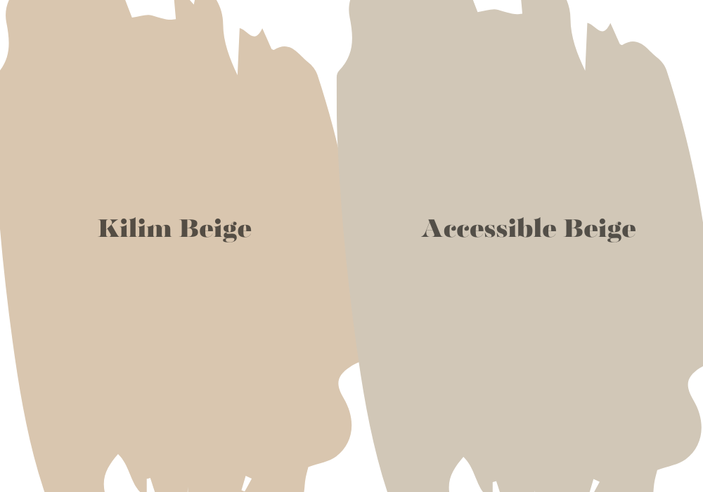 What Is the Difference Between Sherwin Williams Kilim Beige And Accessible Beige?