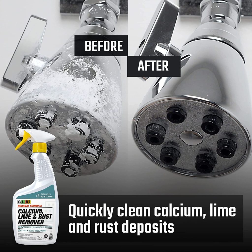 Clean Shower Head With CLR PRO (Calcium, Lime, and Rust Remover)