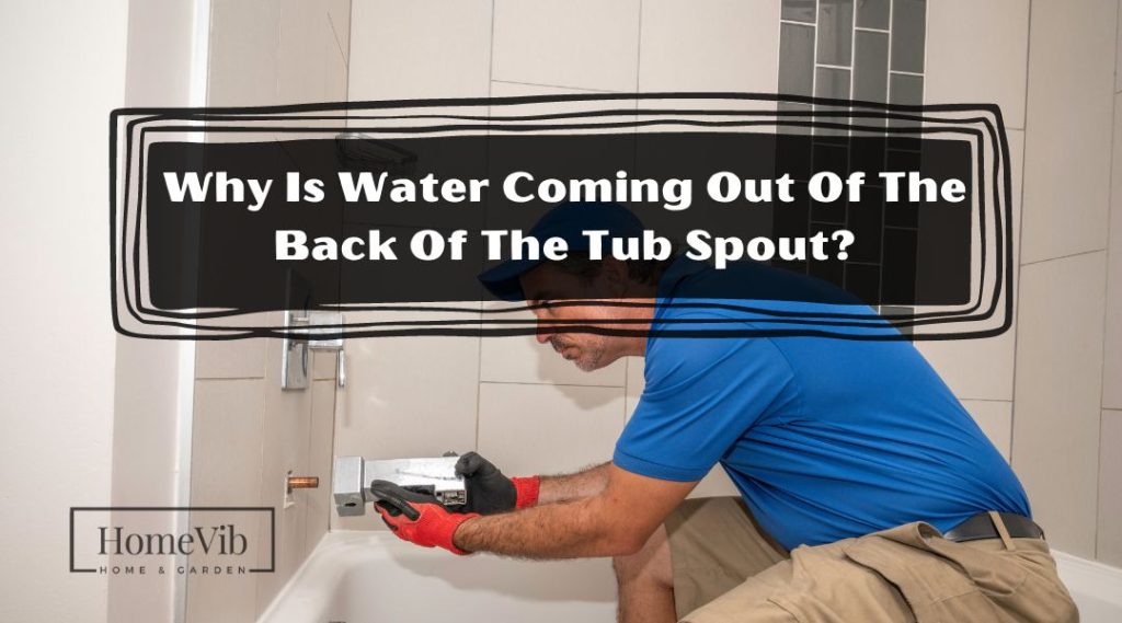 Why Is Water Coming Out Of The Back Of The Tub Spout? HomeVib