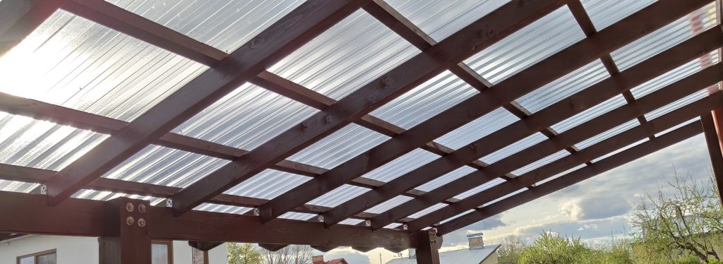 Terrace roof - PVC sheets
