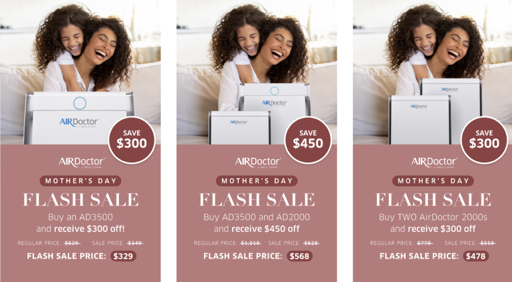 AirDoctor Mother's day Flash sale discount cheap free shipping