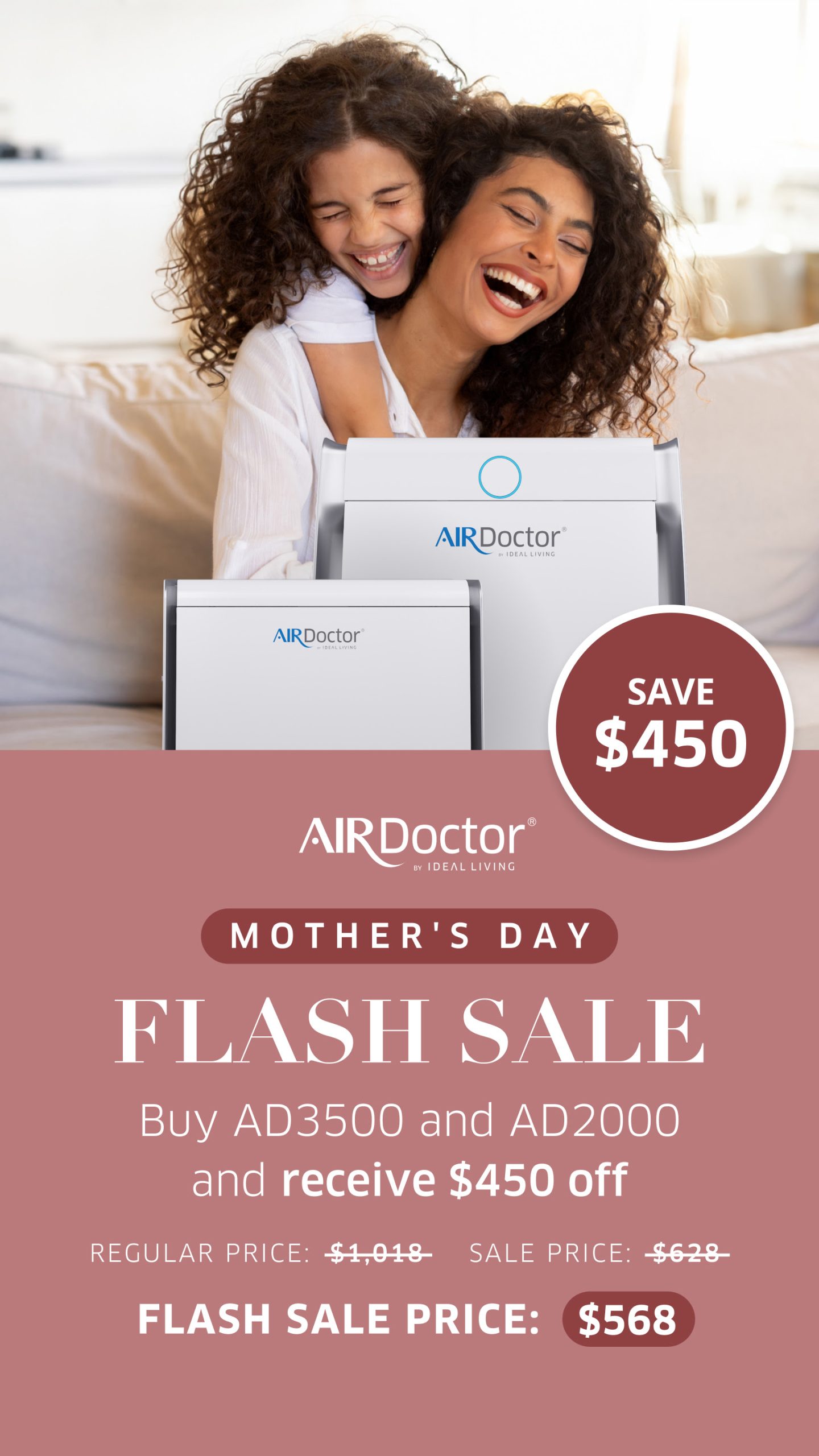 Idealliving AirDoctor Mother's day Flash sale discount cheap free shipping